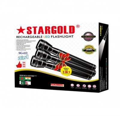 Stargold 3 in 1 Rechargeable LED Flashlight SG-i12