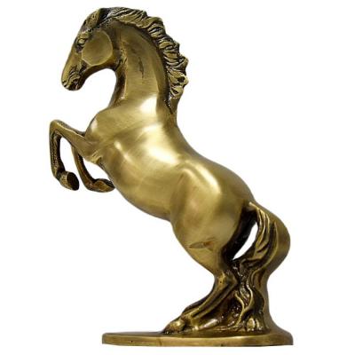 AJTC Antique Brass Horse Equestrian Statue Figurines Horse Statues and Feng Shui Sculptures, 901