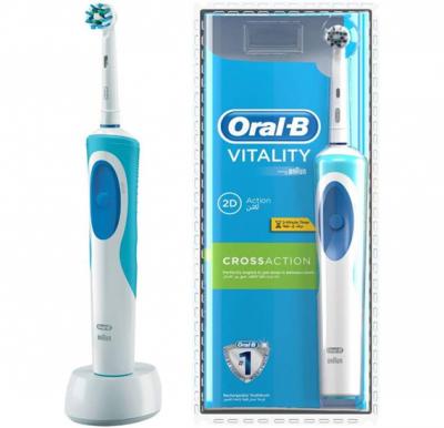 Oral-B D12.513 box Vitality Plus 2D Cross Action Box Packing Rechargeable Toothbrush