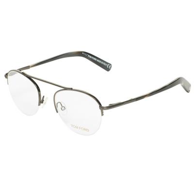 Tom Ford FT5451 Aviator Gunmetal & Black Eyeglasses for Unisex, Size 48