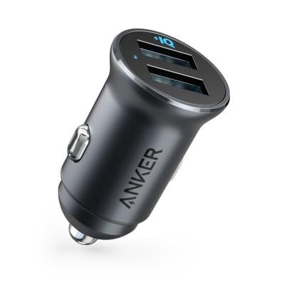 Anker PowerDrive 2 Alloy Metal Mini Car Charger, A2727H12