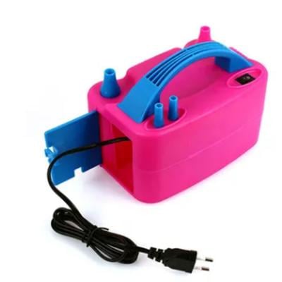 Electric Inflator Balloon Air Pump Pink with Blue