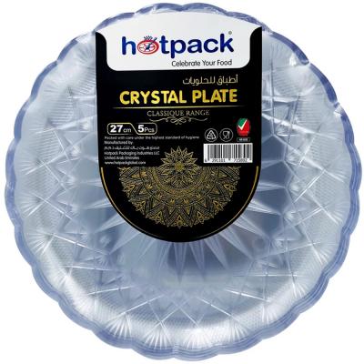 Hotpack HSMCP27 Crystal Plate 27cm, 5pcs