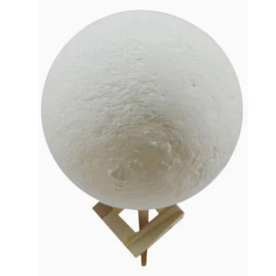 3D Rechargeable Moon Light Lamp Beige/White