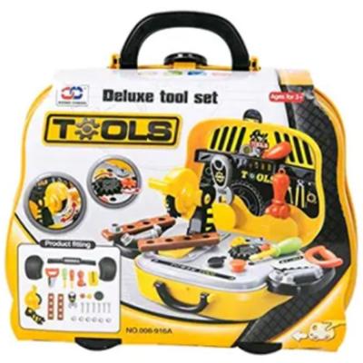 Xiong Cheng B07P6YN3L2 Deluxe Tools Pretend Play Set Yellow With Black