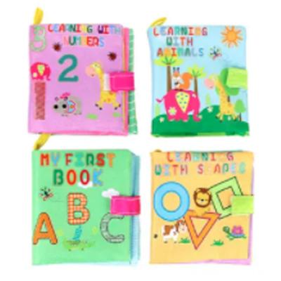 YeahiBaby 4 Piece Cloth Soft Book Multicolor