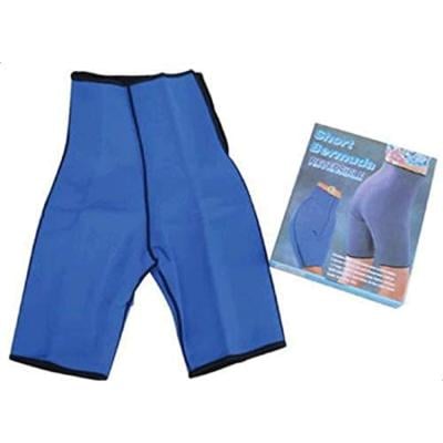 Short Bermuda Reversible Slimming Short Hi-soft Neoprene Rubbe  Xxl, Blue
