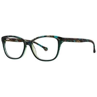 Xoxo XO SILVES HUNT GRN Womens Silves Square Eyeglasses Frame 781096543052 Green