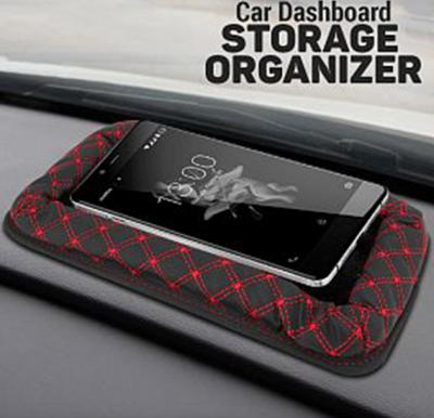 Car Leather Dashboard Storage Organizer, ATS300B, Black, C79