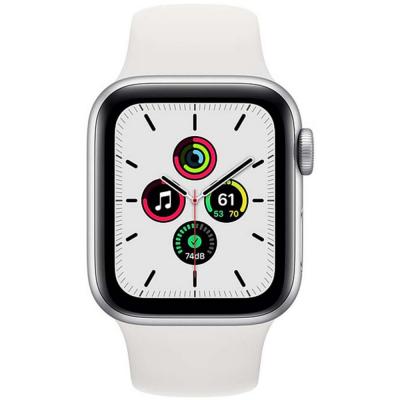Buy Apple Watch SE-40mm GPS Silver Aluminium Case with White Sport Band