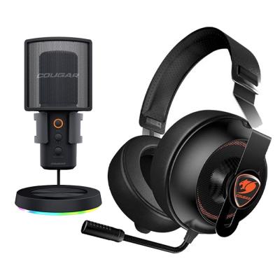 Cougar Screamer-X Microphone RGB  and Cougar Phontum Essential Gaming Headset