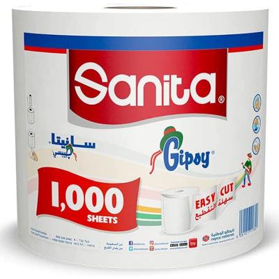 Sanita Gipsy Maxi Roll 1000 Sheets 1 Roll White