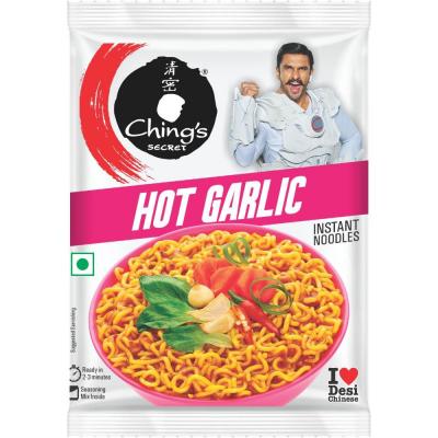 Chings CHS0853502 Hot Garlic Noodles 5 x 60g