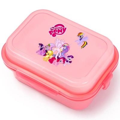 Eazy Kids EZ_PBLB_PI Pony Bento Lunch Box w/t Spoon Picnic Pink
