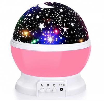 Baby Night Light Star Projector FastWin Moon Novelty Toys Glow in The Dark Toys for Baby Children Sleeping Gift, PINK