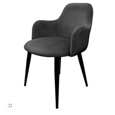 Jilphar Furniture Custom Made Velvet Chair with Powder coated metal legs  JP1082C
