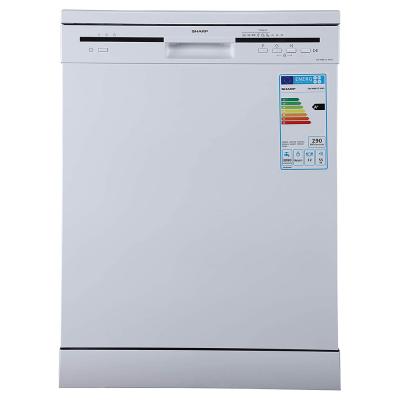 Sharp 6 Programs 12 Place settings Free standing Dishwasher, White, QW-MB612-WH3