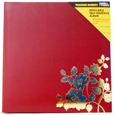 NCL YB-71536 Refillable Self-Adhesive Photo Album 30 Sheets, Red
