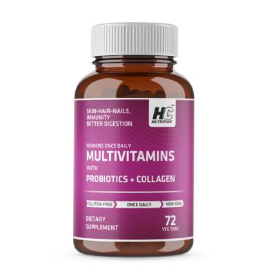 HC Nutrition Womens Once Daily Multivitamin With Probiotics And Collagen 72 Tablets
