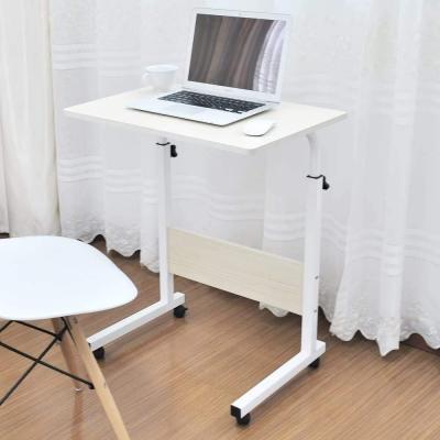 Generic Laptop Table Desk Stand Mobile Computer Workstation Height Adjustable with Rolling Wheel For Bedroom Living Room Office 60 X 40cm  Assorted color