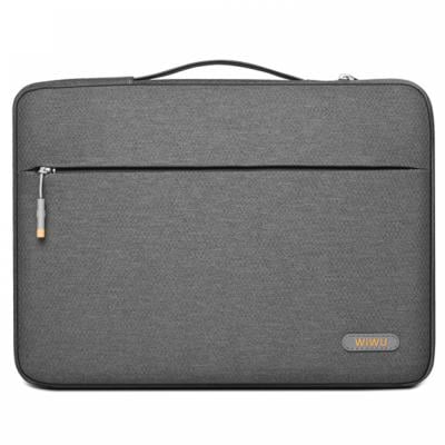 Wiwu Pilot Water Resistant High-Capacity Laptop Sleeve 13.3 Inch Grey