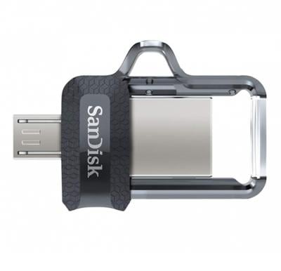 SanDisk 256GB Ultra Dual Drive M3.0 for Android Devices and Computers - MicroUSB, USB 3.0 - SDDD3-256G-G46