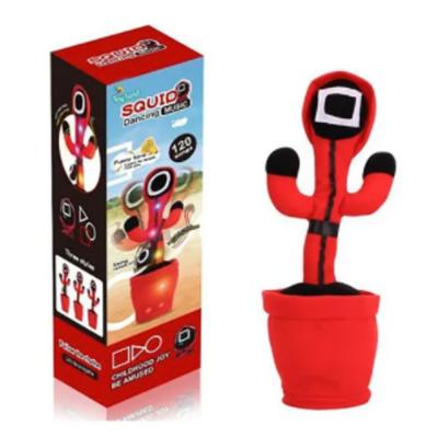 Toyland S-858 Rechargeable Dancing Electronic Cactus Plush Toy 34.5cm Red With Black