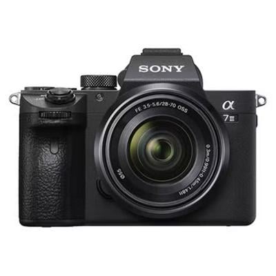 Sony Alpha a7 III Mirrorless Camera With FE 28-70mm f/3.5-5.6 OSS Lens 24.2MP With Tilt Touchscreen Built-In Wi-Fi And Bluetooth Black