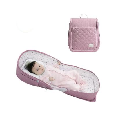 Sunveno SN_CH6115_PI Portable Baby Bed and bag, Pink