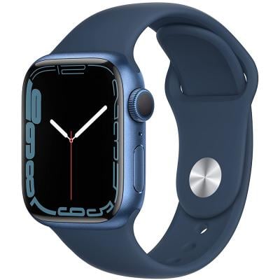 Apple Watch Series 7 GPS 45mm Blue Aluminium Case, Abyss Blue Sport Band