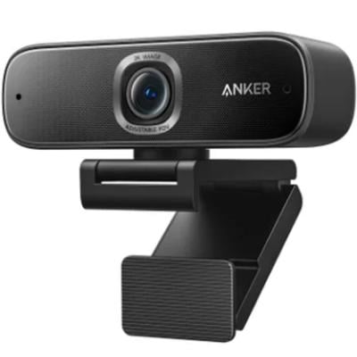 Anker ZE8B244BCFC5D60371E6EZ-1 Power Conf C302 Smart Full HD Webcam AI Powered Framing And Autofocus 2K Webcam with Noise Cancelling Microphones Adjustable FoV HDR 30 FPS Low Light Correction Streaming Black