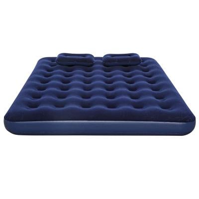 Bestway 67374 80x60x8.5 Inches Queen size inflatable airbed with hand pump and two pillows