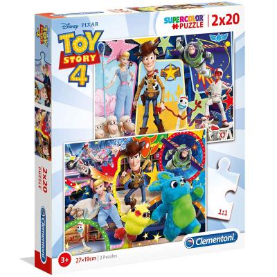Super Color Puzzle Toy Story 4 Multi Color 2X20, 24761
