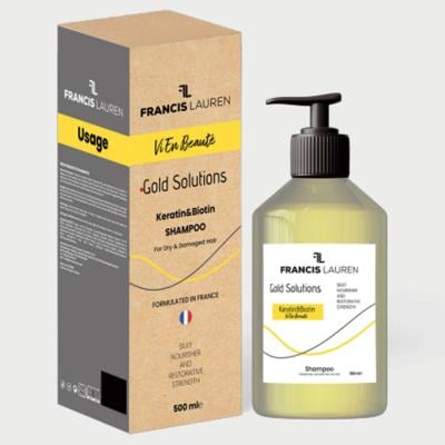 Francis Lauren Gold Solutions Keratin Biotin Hair Care Shampoo 500ml