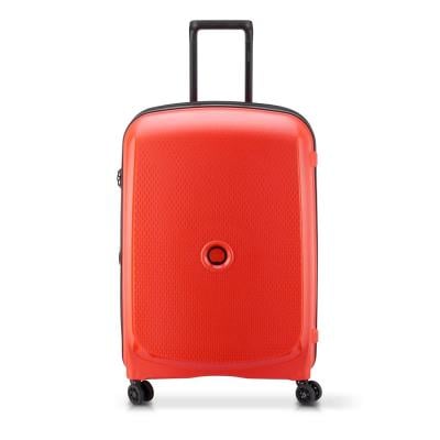 Delsey 00386182034  Belmont Plus 71cm Hardcase 4 Double Wheel Expandable Medium Check In Luggage Trolley Faded Red