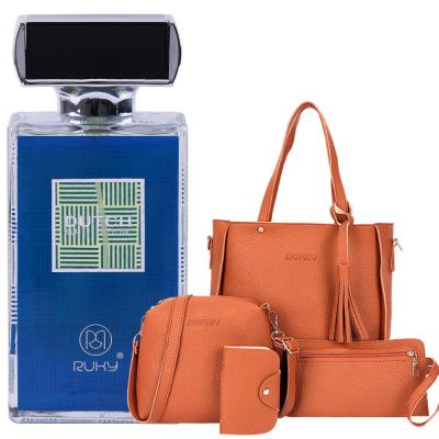 2 in 1 Special Pack Of Jin Ping 4 Set Bag Plus Ruky Dutch Blue Perfume 100 ml