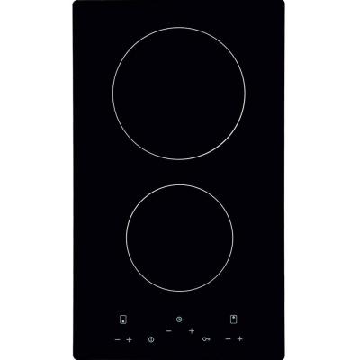 Bompani Builtin Hobs Glass 2 Zone Crystal Cooktop BO263ACE Black