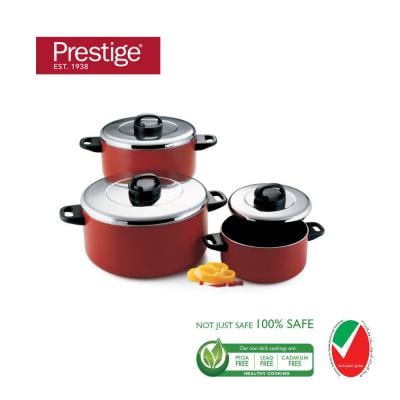 Prestige PC6PCSET 6 Piece Cooking Pot Set