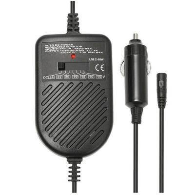 Lightwave LW-UPA-02C 80W Auto DC Power Regulated Adapter, Black
