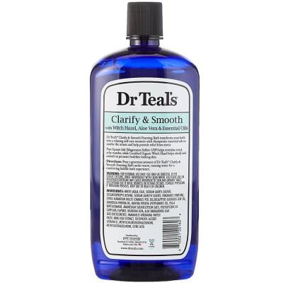 Dr Teals DRT0201603 Foaming Bath with Epsom Salt Witch Hazel and Aloe Vera 1000Ml Blue