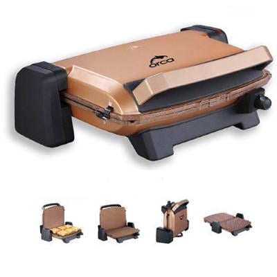Orca OR-T2600 Contact Non Sticky Grill 1800W, Brown