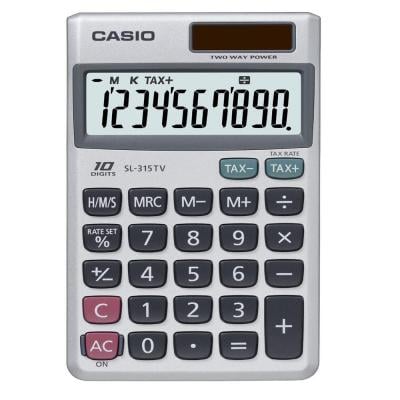 Casio Portable Calculator, SL-315TV-W-DP