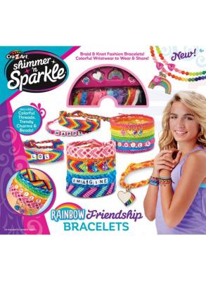 CraZart Shimmer N Sparkle Make Your Own Sparkle Over The Rainbow Friendship Bracelet Kit