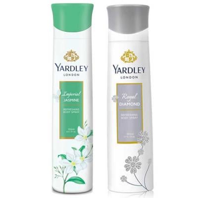 Yardley 2 Royal Diamond and Jasmine Body Spray 100 ml, YD72366RDJ