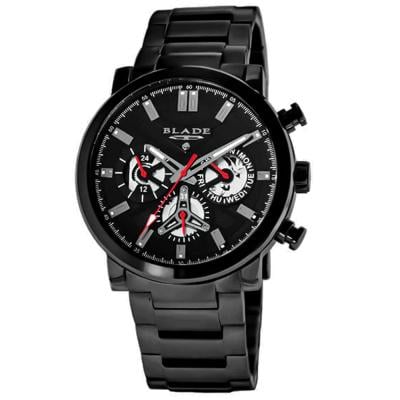 Blade Aztec 3585G2NNN Black SS Case and Band Mens Watch