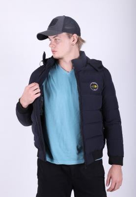 Kenyos Mens Winter Jacket Dark Blue, Size 4XL