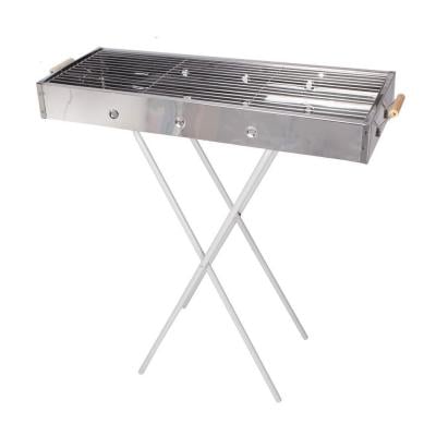 Stainless Steel Portable Combined Charcoal Barbecue Bbq Grill, 0773155