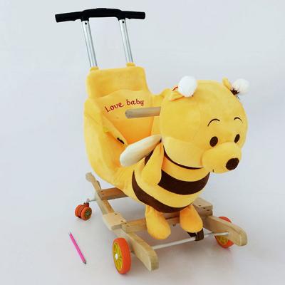 Soft Animal Trolley Winnie The Pooh JJ-441#1, Yellow with Black