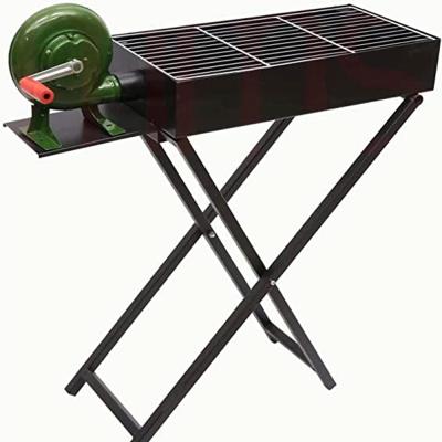 Hexar B0BNDSNQV2 Heavy Duty Foldable Barbeque Grill With Blower Fan