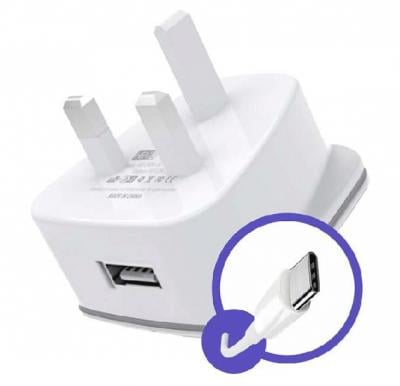 Heatz Single Port USB White, ZAT07